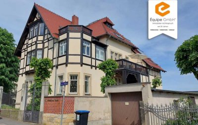 Traumblick ins Grüne - exklusive 5-Raumwohnung mit Kamin und Balkon über Dresdens Dächern!