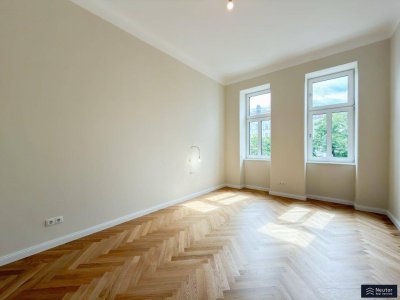 Erstbezug mit Stil: 3 Zimmer - Sanierter Altbaucharme trifft modernen Luxus - Loggia