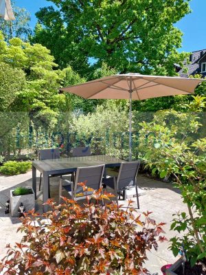 2-Zimmer-EG- Gartenwohnung mit Hobbyraum / Kamin / Vorgarten / Terrasse/  Garage