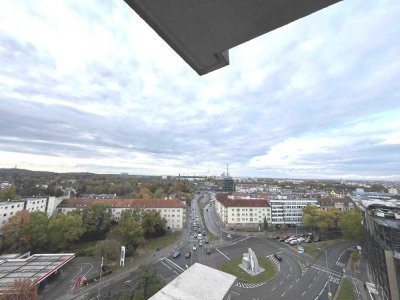 Studio-Wohnung über den Dächern – Balkon + Vollmöblierung inklusive