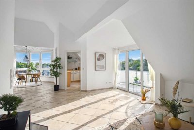 Loftfeeling mit Blick auf Frankfurt (ohne Makler!)