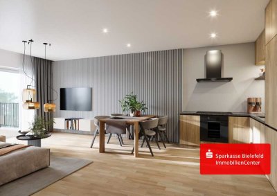 Klimafreundliche Neubauwohnung im Wohnquartier des Bielefelder Südens