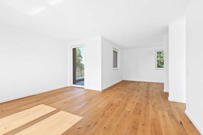 Fertiggestellter KFW 55 Neubau zum Erstbezug - 3-Zimmer auf zwei Ebenen mit sonniger Westterrasse...