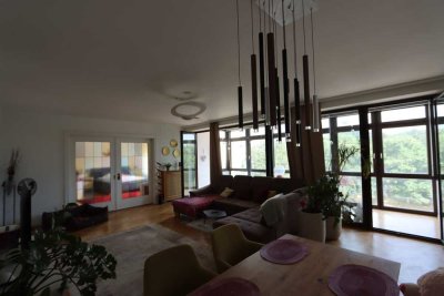 Blick auf den Luisenpark: Großzügige 5-Zimmer-Wohnetage mit Aufzug in Mannheim-Oststadt