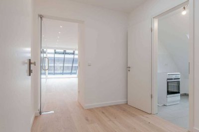 Erstbezug! Saniertes 1-Zimmer-Apartment & RIESIGE Fensterfront = TOP!