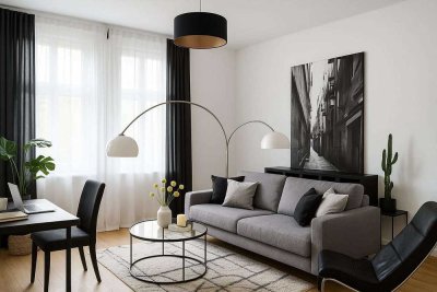 Einmalige Chance: Ikonische Wohnung mit ca. 70 m² Terrasse im Architekturdenkmal