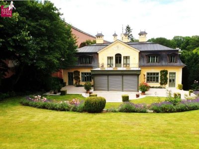 Prestige-Villa in Wien-Mauer – 15 Zimmer, 3.700 m² Gartenparadies, vielseitig nutzbar -Büro &amp; Wohnen vereinbaren!