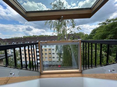 Wohnung im Dachgeschoss: Maisonetten mit Blick über Mülheim