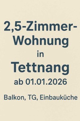 Neuwertige 2,5-Zimmer-Wohnung mit Balkon und Tiefgarage in ruhiger Lage von Tettnang