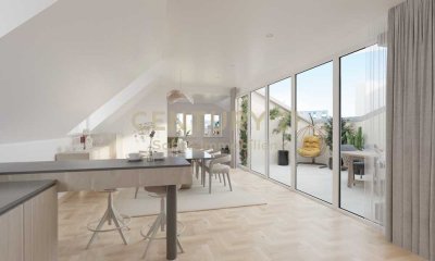 Wohnen nahe Louisenstraße & Kurpark - kernsanierte Wohnung mit Dachterrasse