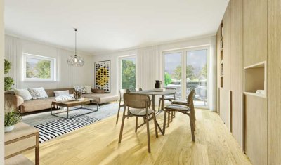 Erstbezug Neubauwohnungen mit besten Raumklima. 47 bis 106 qm Wohnfläche. Option Garage mit Wallbox