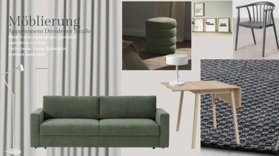 Frisch renoviertes, möbliertes 26 m² Appartement im Saarlandstraßenviertel – ab 15.04.