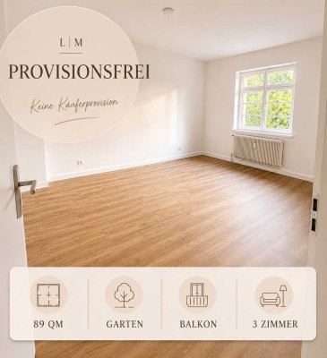 Provisionsfreie 3-Zimmer-Wohnung mit Balkon & Garten
