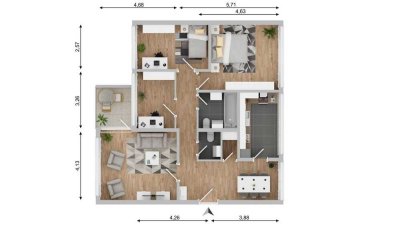 Familienfreundliche Wohnung in Top‑Lage – ideal für bis zu vier Personen in Wolfsburg/Detmerode