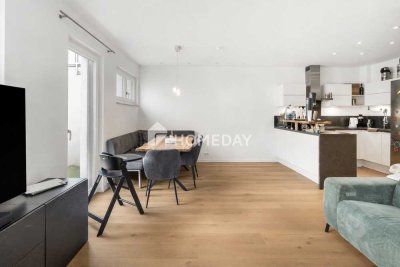 Moderne 3-Zimmer-Wohnung in ruhiger Lage mit großer Terrasse, Fußbodenheizung & Garage