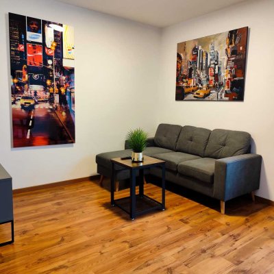 Voll möblierte 2-Zimmer Wohnung für 2 Personen, perfekt für Langzeit