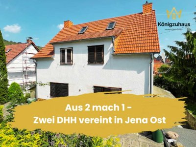 *** Aus 2 mach 1 - Zwei DHH vereint im familiären Stadtteil Jena Ost zu verkaufen ***