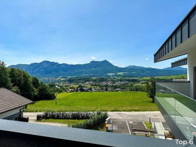 Am Sonnenhang bei Mondsee: Exklusive Dachgeschosswohnung mit Panoramabalkon in traumhafter Lage - W6