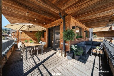 Zentrale Traumlage mit großem Balkon &amp; Kitzbüheler Hornblick