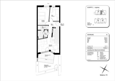 Schöner Blick ins Grüne! Wunderschöne 3-Zimmer-Wohnung Nr. 14 in Augsburg-Hochzoll mit Gartenanteil