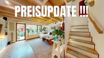NEUER PREIS € 549.000,00 !!! - Hochwertiges Holz-Reihenhaus mit Dachterrasse in absoluter Ruhelage in Telfs
