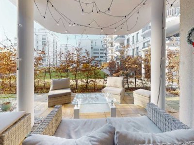 Urban wohnen am Ufer der Spree in 4-Zimmer-Terrassenwohnung