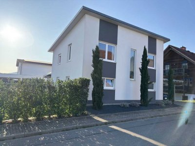 Modernes und freistehendes Neubauhaus mit einem großen Grundstück, perfekt für die ganze Familie