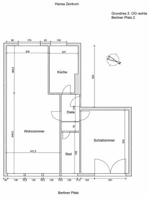 Zentrale 2,5 Raum Wohnung im Herzen Bottrops