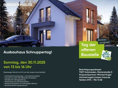 !! Baustellenbesichtigung am Sonntag den 30 November von 13 - 16 Uhr - in Holzmaden !!
