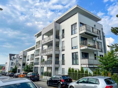 Neubau-Niveau: Traumhafte 3-Zimmer Penthouse Wohnung mit großer Dachterrasse, Skylineblick & 2xTG