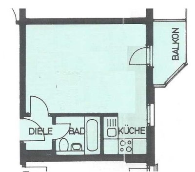 Dresden - Friedrichstadt - Attraktive 1-Raum-Wohnung mit Balkon!
