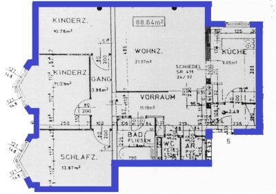 Geförderte 4-Zimmer Mietwohnung | ca. 88 m² | Obergeschoss