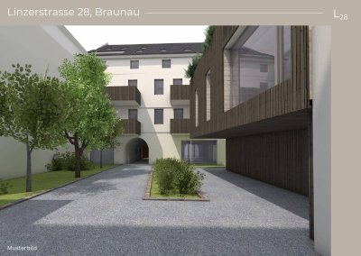 Wohnen in einer der prächtigsten Straßen der Braunauer Altstadt