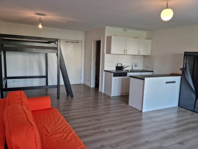 1 Zimmer Appartement in Singen, teilmöbliert, Terrasse und TG