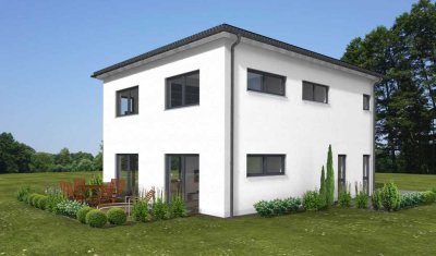 Moderne Stadtvilla für Familie mit drei Kindern in Egelsbach inklusive Traumgrundstück