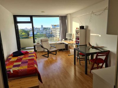 Erbbaurecht 1 Zimmerappartement mit Balkon und traumhaftem Blick über München in begehrter Lage