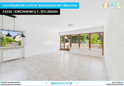Lichtdurchflutete Wohnung mit bodentiefen Fenstern, Balkon und Tiefgarage