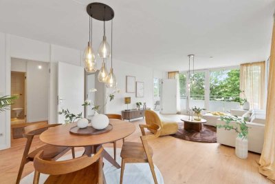# schöne helle Räume # großer Balkon #