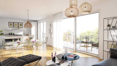 Ihr Platz an der Sonne: Schlüsselfertiges Penthouse nahe Waldrand mit 2 Dachterrassen