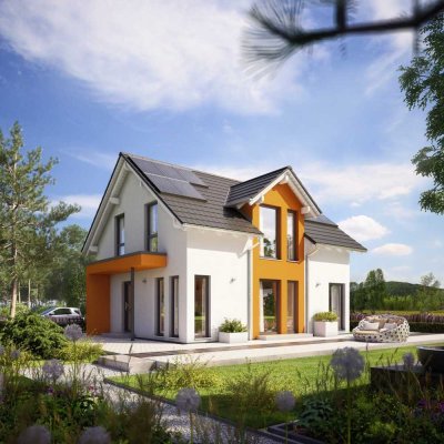 Wunderschönes effizientes Einfamilienhaus mit PV-Anlage,  inkl. Grundstück