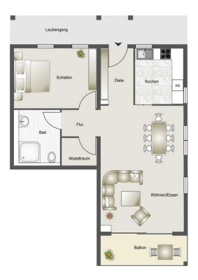 Moderne, barrierefrei und zentral gelegene Neubauwohnung in Niedernhall !!