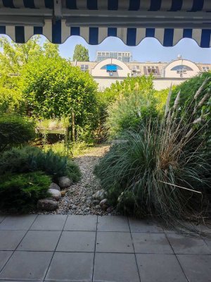 Möblierte Gartenwohnung mit detailverliebtem Gartenjuwel – zentral, ruhig & sofort bezugsfrei!