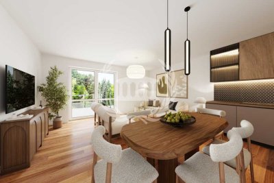 Top für Anleger: 5 % deg. + 5 % Sonder-Afa! WE5: 2-Zimmer mit Balkon | KfW40 QNG | PV & Wärmepumpe