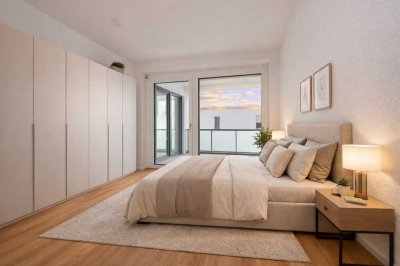LUXUS 2-Zi-NEUBAU-Whg. - 2. OG – ca. 60
m² - Balkon – TG STELLPLATZ, ab 01.04.2026