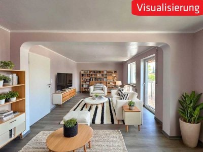 ***Sofort bezugsfrei: 3-Zimmer-Wohnung mit Südbalkon & Garten, Umbau zur 4-Zimmer-Wohnung möglich***