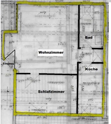 Helle 2-Zimmer Dachgeschosswohnung in Köln-Raderberg mit Einbauküche & Geräten