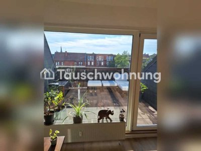 Tauschwohnung: Helle 2-Raum-DG im Osten mit Balkon gegen 2-Raum-DG im Süden