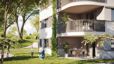 Gartenwohnung mit Bad und Gäste WC