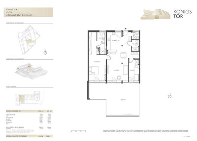 Lichtdurchflutetes 2,5 ZI - Penthouse mit großer Dachterrasse nach Süden
