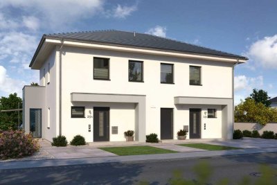 Neubau-Doppelhaushälfte mit großem Grundstück in Weiden